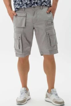 Brax Regular Fit Cargo Shorts Silber, Einfarbig -Bekleidung Rabatt Serie 846707 7950020 08 1 800 1200x1200