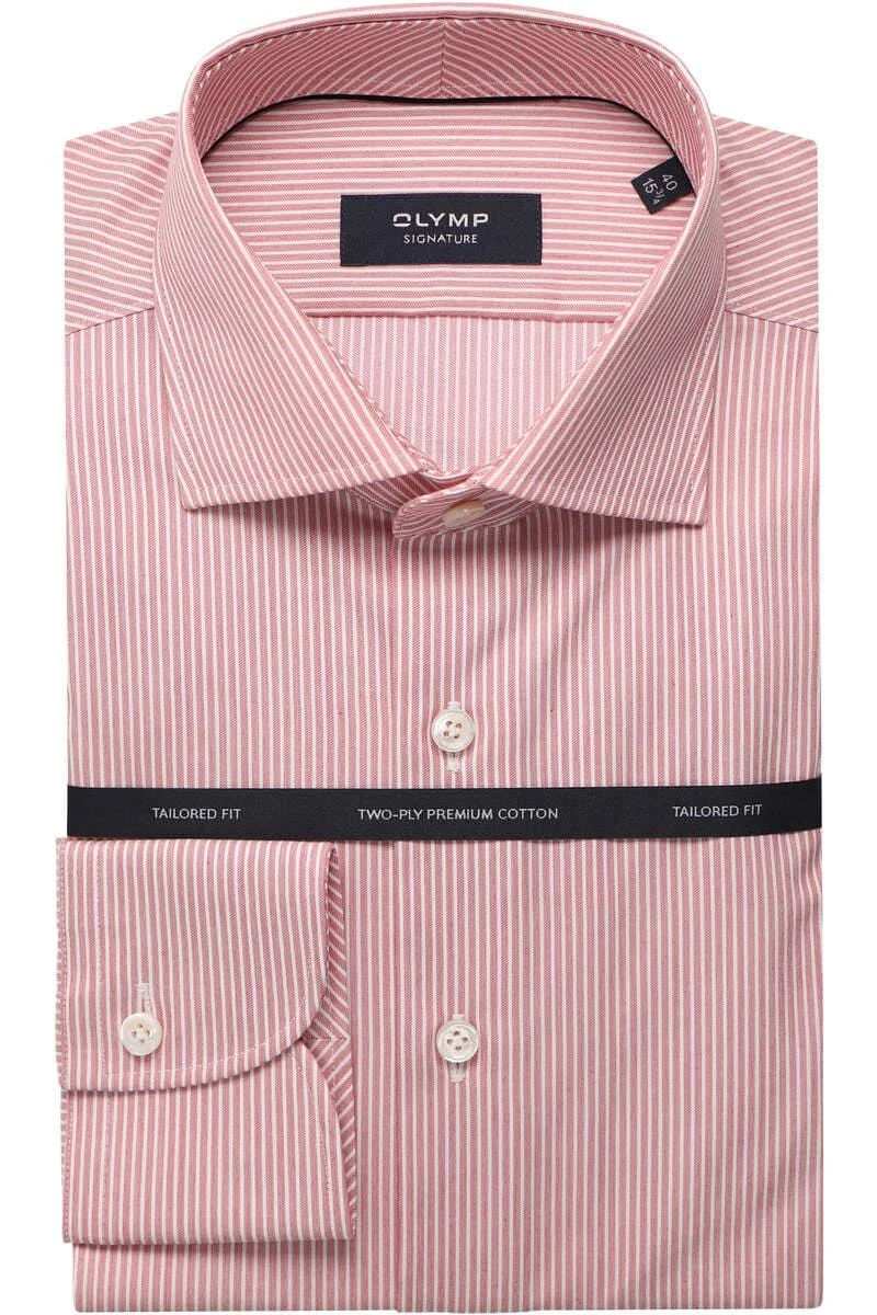OLYMP SIGNATURE Tailored Fit Hemd Rot, 3 OLYMP SIGNATURE Tailored Fit Hemd Rot,