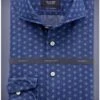 OLYMP SIGNATURE Soft Business Tailored Fit Hemd Blau, Gemustert -Bekleidung Rabatt Serie 8577 24 14 800 1200x1200