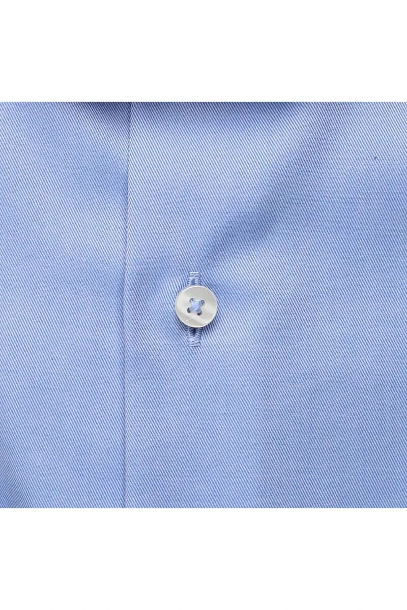 ETERNA Slim Fit Hemd Blau, Einfarbig 6 ETERNA Slim Fit Hemd Blau, Einfarbig – Bild 4