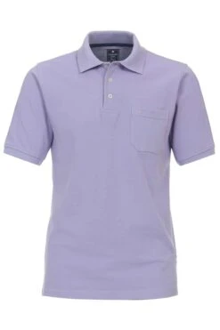 Redmond Casual Regular Fit Poloshirt Lila, Einfarbig