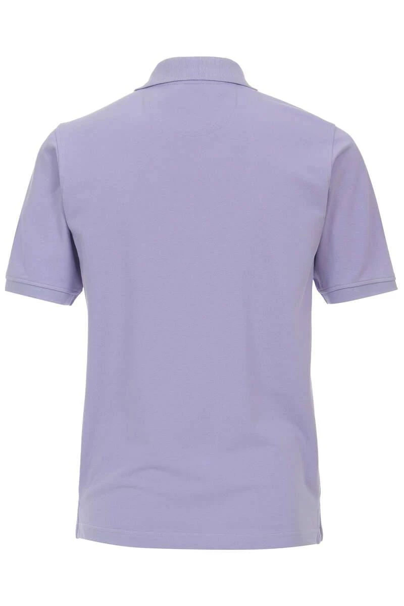 Redmond Casual Regular Fit Poloshirt Lila, Einfarbig 6 Redmond Casual Regular Fit Poloshirt Lila, Einfarbig – Bild 4
