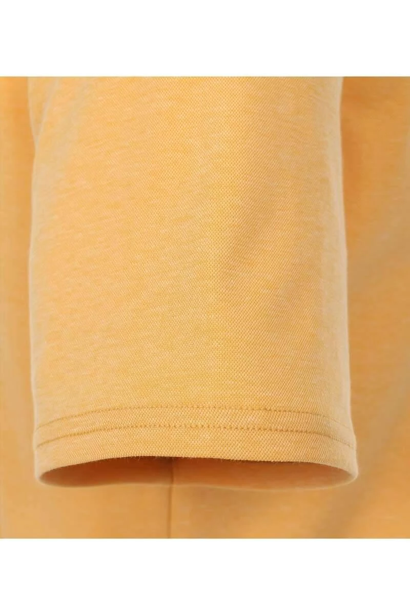 Redmond Casual Regular Fit Poloshirt Gelb, Einfarbig 5 Redmond Casual Regular Fit Poloshirt Gelb, Einfarbig – Bild 3