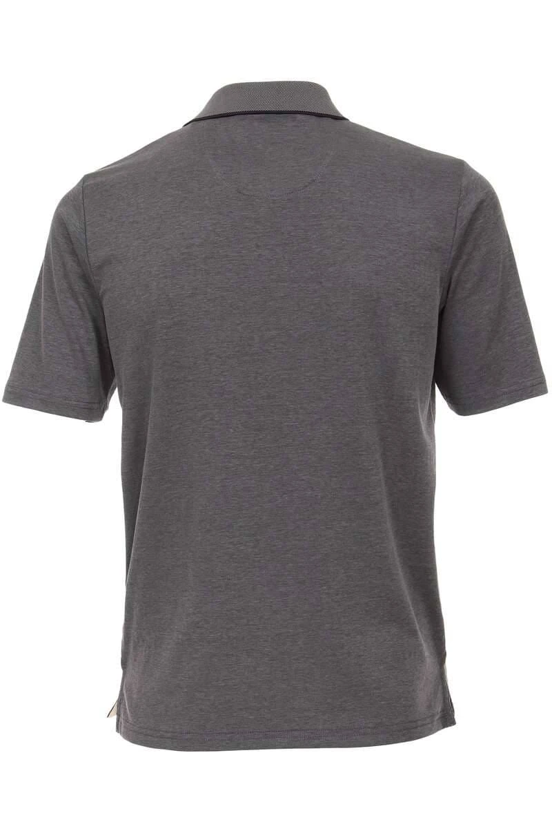 Redmond Casual Poloshirt Anthrazit, Einfarbig 6 Redmond Casual Poloshirt Anthrazit, Einfarbig – Bild 4