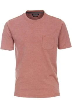 Casa Moda Casual T-Shirt Rundhals Orange,Einfarbig