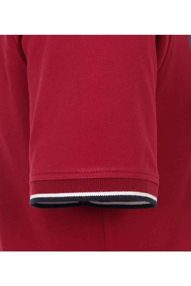 Casa Moda Casual Fit Poloshirt Pflaume, Einfarbig 6 Casa Moda Casual Fit Poloshirt Pflaume, Einfarbig – Bild 4