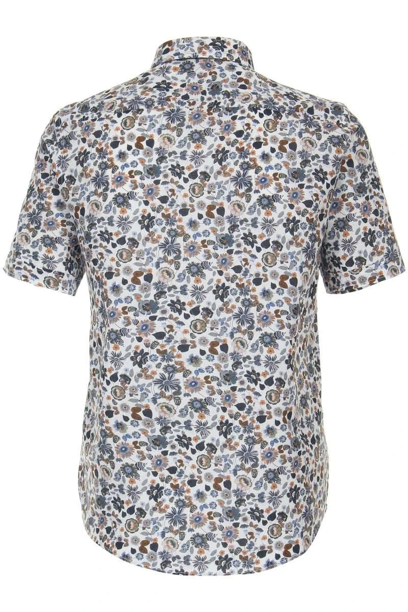 Casa Moda Casual Fit Leinenhemd Weiss, Gemustert 6 Casa Moda Casual Fit Leinenhemd Weiss, Gemustert – Bild 4