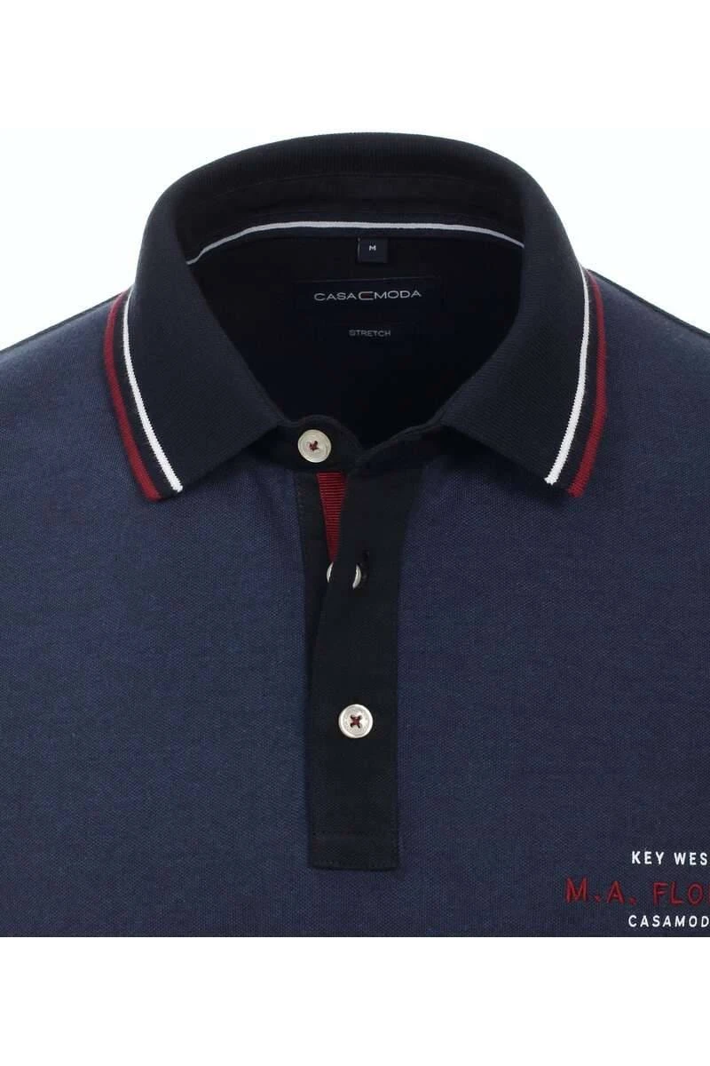 Casa Moda Casual Fit Poloshirt Aqua, Einfarbig 4 Casa Moda Casual Fit Poloshirt Aqua, Einfarbig – Bild 2