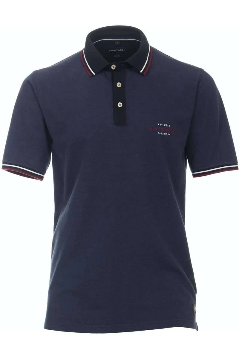 Casa Moda Casual Fit Poloshirt Aqua, Einfarbig 3 Casa Moda Casual Fit Poloshirt Aqua, Einfarbig