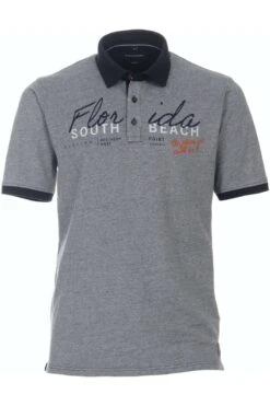 Casa Moda Casual Fit Poloshirt Blau, Einfarbig