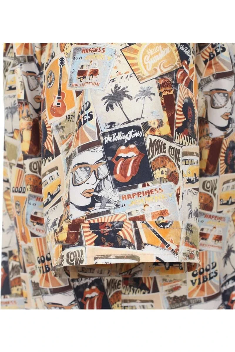 Casa Moda Comfort Fit Hemd Beige, Gemustert 5 Casa Moda Comfort Fit Hemd Beige, Gemustert – Bild 3