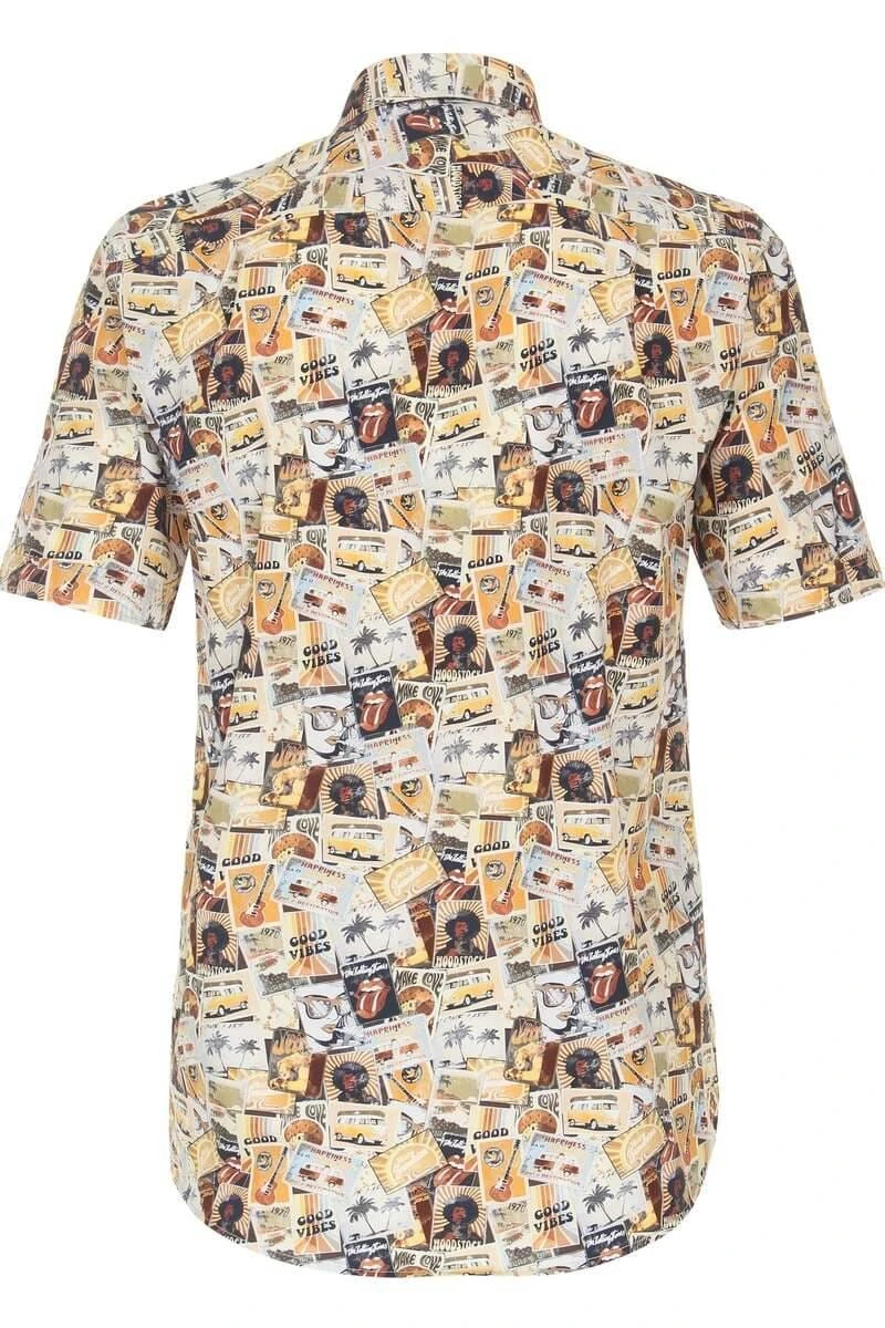 Casa Moda Comfort Fit Hemd Beige, Gemustert 6 Casa Moda Comfort Fit Hemd Beige, Gemustert – Bild 4