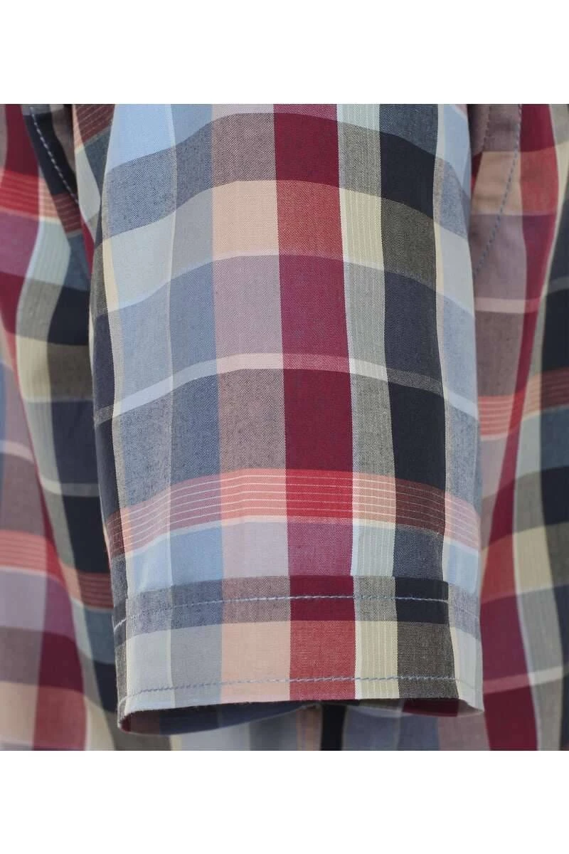 Casa Moda Comfort Fit Hemd Blau/braun, Kariert 5 Casa Moda Comfort Fit Hemd Blau/braun, Kariert – Bild 3