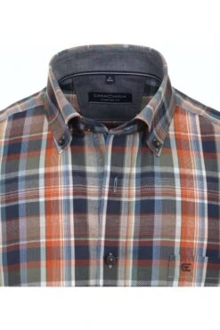 Casa Moda Comfort Fit Hemd Orange, Kariert -Bekleidung Rabatt Serie 934092800 450 3 800 1200x1200