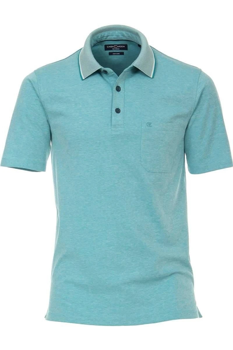 Casa Moda Poloshirt Türkis, Melange 2 Casa Moda Poloshirt Türkis, Melange