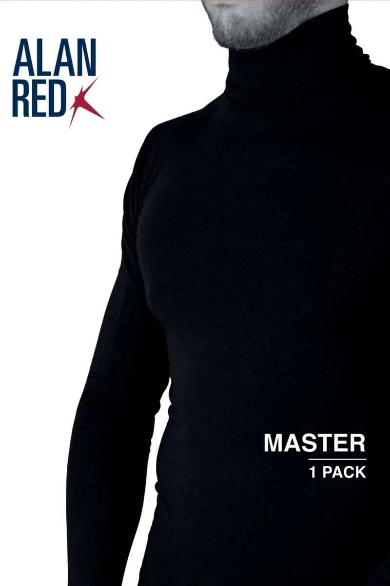 Alan Red Master Regular Fit Herren Rollkragenshirt Schwarz 4 Alan Red Master Regular Fit Herren Rollkragenshirt Schwarz – Bild 2