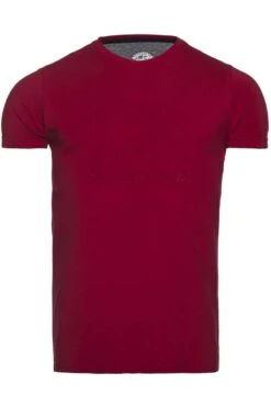 Baileys Regular Fit T-Shirt Rundhals Rot,Einfarbig