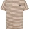 Kronstadt Regular Fit T-Shirt Rundhals Braun/weiss,Gestreift