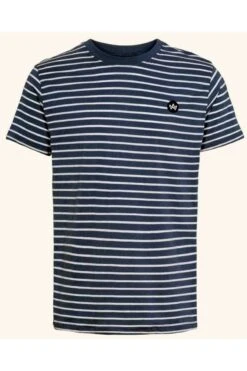 Kronstadt Regular Fit T-Shirt Rundhals Blau/weiss,Gestreift