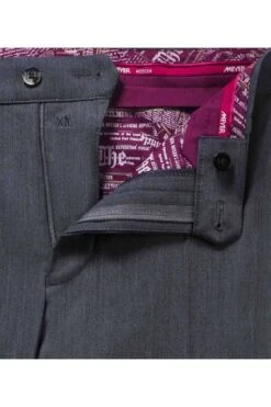 Meyer Modern Fit Herren Stoffhose Mittelgrau,Einfarbig -Bekleidung Rabatt Serie MY BONN9 2500 07 5 800 1200x1200