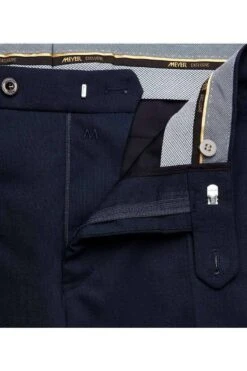 Meyer Super 100 Modern Fit Herren Stoffhose Marine,Einfarbig -Bekleidung Rabatt Serie MY BONN9 8400 18 5 800 1200x1200