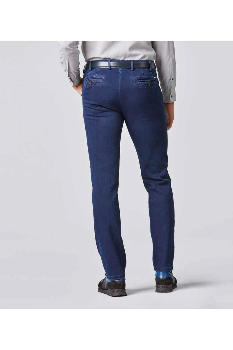 Meyer Modern Fit Five-Pocket Herren Jeans Dunkelblau 5 Meyer Modern Fit Five-Pocket Herren Jeans Dunkelblau – Bild 3