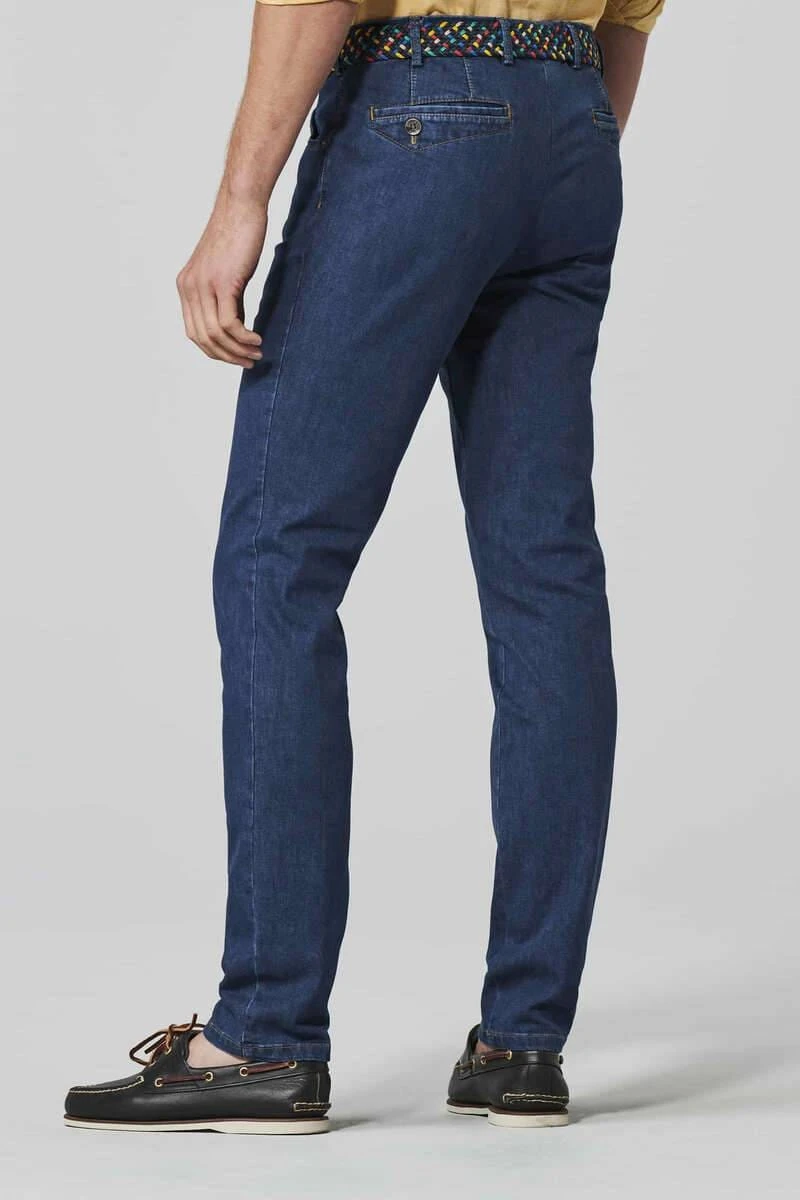 Meyer Slim Fit Five-Pocket Herren Jeans Blau 6 Meyer Slim Fit Five-Pocket Herren Jeans Blau – Bild 4