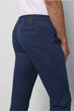 Meyer M5 Slim Fit Herren Chino Blau,Einfarbig -Bekleidung Rabatt Serie MY M5FIT1 6008 18 1 800 1200x1200