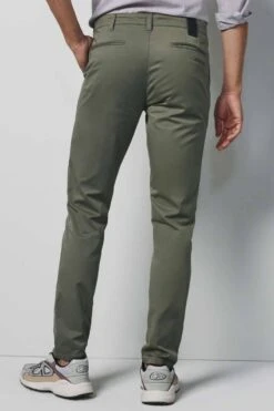 Meyer M5 Slim Fit Herren Chino Dunkelgrün,Einfarbig -Bekleidung Rabatt Serie MY M5FIT1 6008 26 9 800 1200x1200