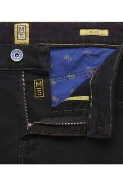 Meyer M5 Slim Fit Five-Pocket Herren Jeans Schwarz -Bekleidung Rabatt Serie MY M5SLIM9 6206 09 4 800 1200x1200