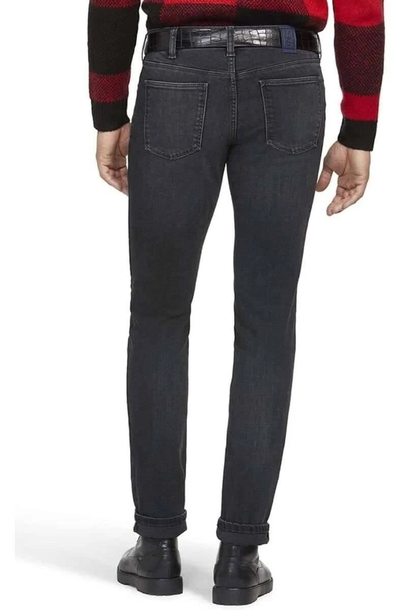 Meyer M5 Slim Fit Five-Pocket Herren Jeans Dunkelgrau 4 Meyer M5 Slim Fit Five-Pocket Herren Jeans Dunkelgrau – Bild 2