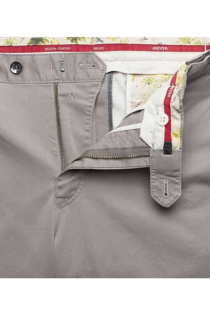 Meyer Modern Fit Herren Chino Taupe,Einfarbig 6 Meyer Modern Fit Herren Chino Taupe,Einfarbig – Bild 4