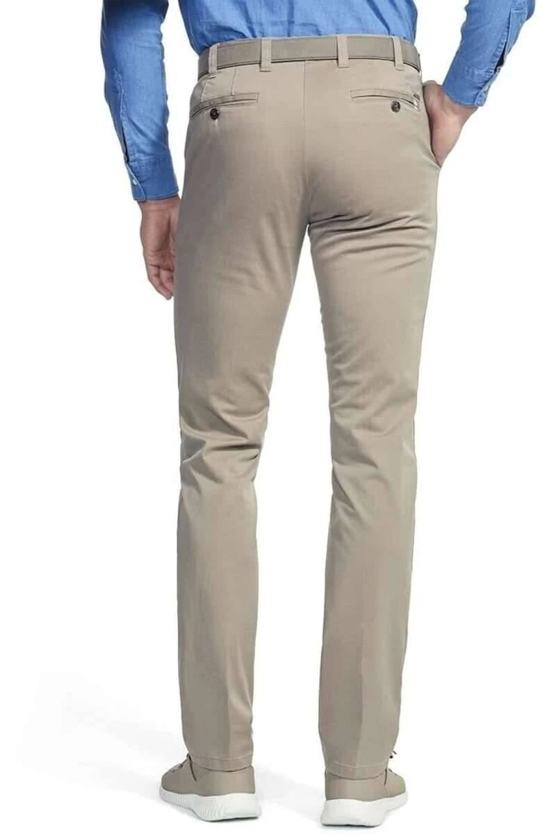Meyer Modern Fit Herren Chino Camel,Einfarbig 4 Meyer Modern Fit Herren Chino Camel,Einfarbig – Bild 2