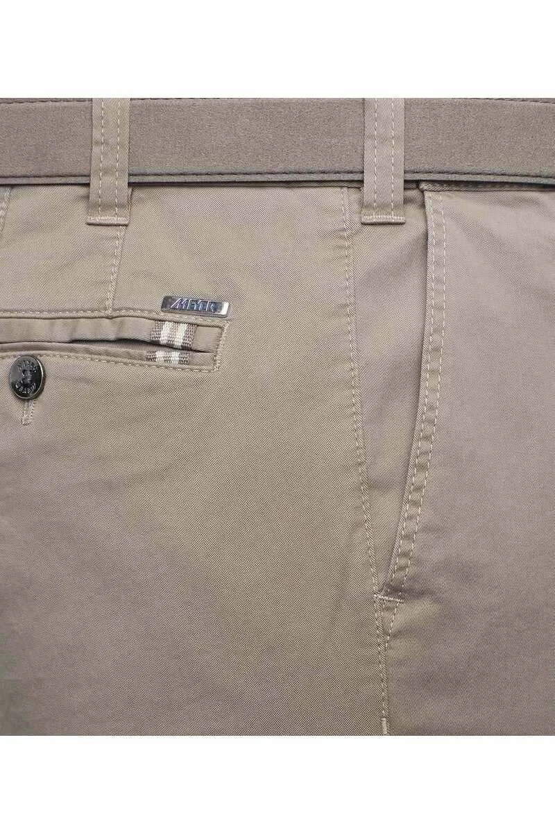 Meyer Modern Fit Herren Chino Camel,Einfarbig 7 Meyer Modern Fit Herren Chino Camel,Einfarbig – Bild 5