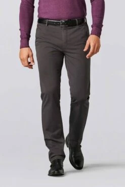 Meyer Regular Fit Herren Chino Anthrazit,Einfarbig -Bekleidung Rabatt Serie MY ROMA9 316 08 7 800 1200x1200