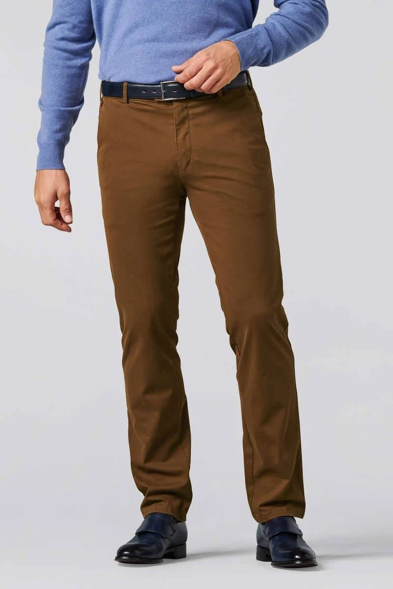 Meyer Regular Fit Herren Chino Rost,Einfarbig 3 Meyer Regular Fit Herren Chino Rost,Einfarbig