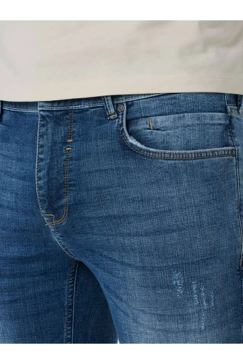 No-Excess No Excess Slim Fit Five-Pocket Herren Jeans Blau 5 No-Excess No Excess Slim Fit Five-Pocket Herren Jeans Blau – Bild 3