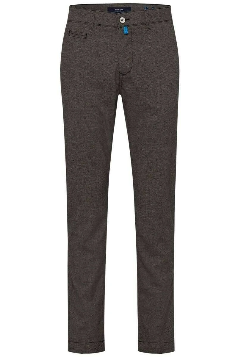 Pierre Cardin Lyon Tapered Fit Herren Chino Beige,Pepita 7 Pierre Cardin Lyon Tapered Fit Herren Chino Beige,Pepita – Bild 5