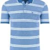 Pierre Cardin Tailored Fit Poloshirt Blau, Gestreift