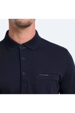 Pierre Cardin Modern Fit Longsleeve Poloshirt Blau, Einfarbig -Bekleidung Rabatt Serie PC C5 30104 3005 6000 3 800 1200x1200