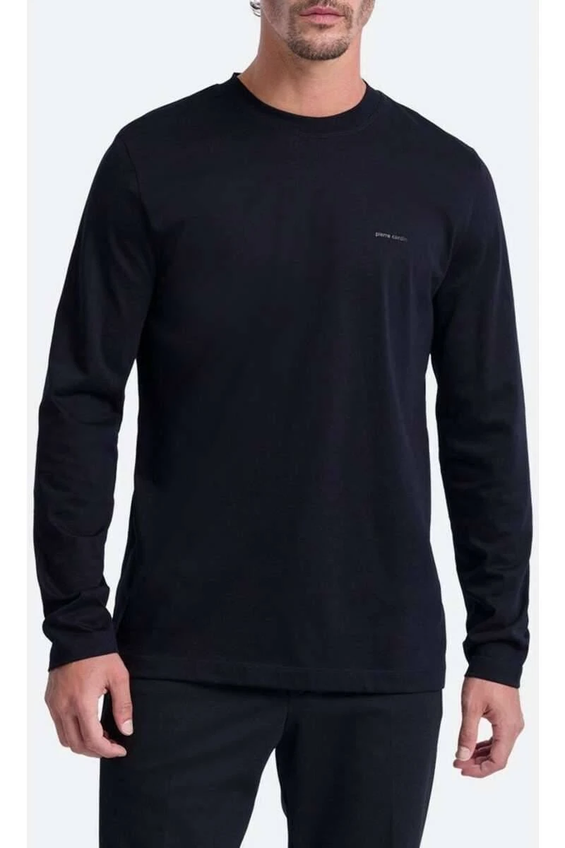 Pierre Cardin Longsleeve Rundhals Blau 4 Pierre Cardin Longsleeve Rundhals Blau – Bild 2