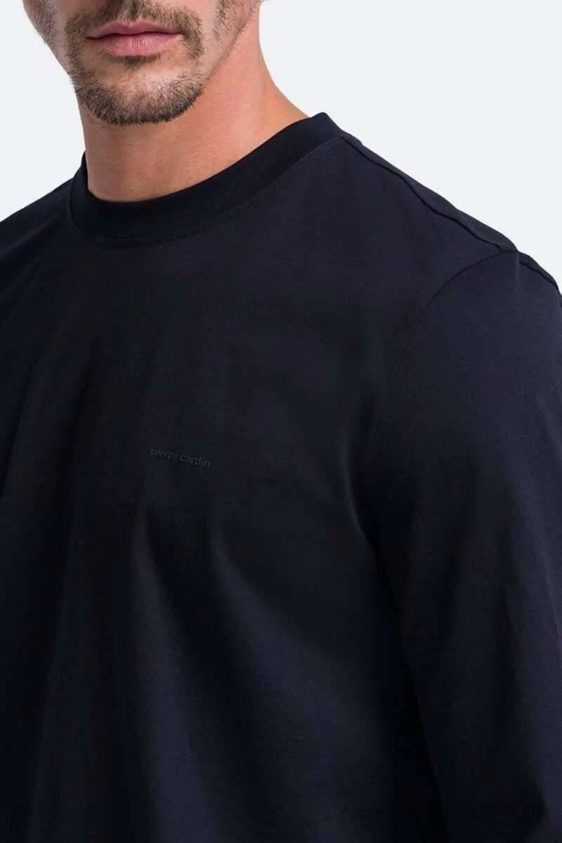 Pierre Cardin Longsleeve Rundhals Blau 6 Pierre Cardin Longsleeve Rundhals Blau – Bild 4