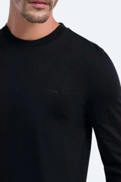 Pierre Cardin Longsleeve Rundhals Schwarz -Bekleidung Rabatt Serie PC C5 30250 3025 9000 3 800 1200x1200