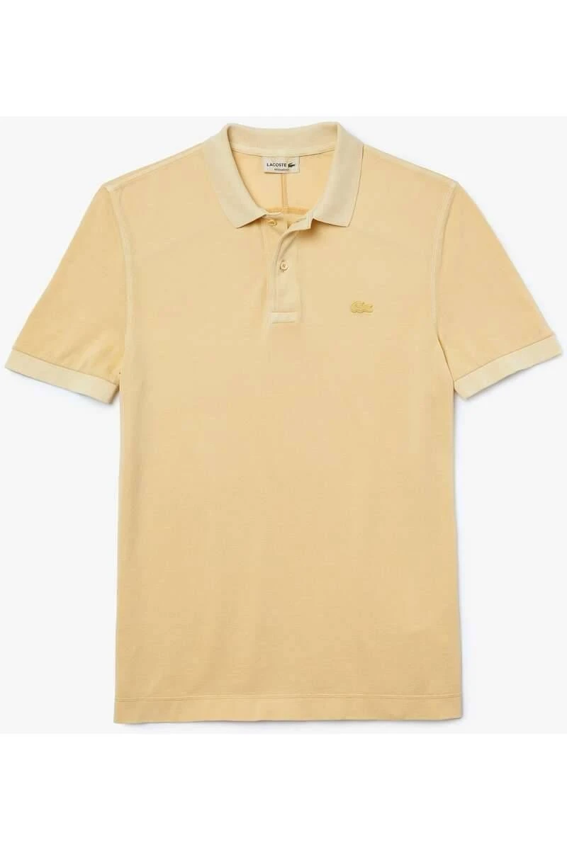 Lacoste Regular Fit Poloshirt Gelb, Einfarbig 3 Lacoste Regular Fit Poloshirt Gelb, Einfarbig