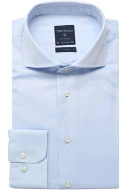 Profuomo Originale Slim Fit Hemd Hellblau, Einfarbig