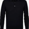 Profuomo Slim Fit Longsleeve Poloshirt Schwarz, Einfarbig -Bekleidung Rabatt Serie PPTJ30003B 8008xhSmbly8ntfP 1200x1200