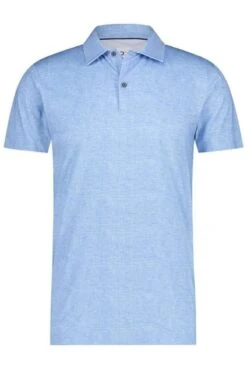 R2 Amsterdam Modern Fit Poloshirt Hellblau, Einfarbig