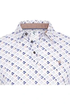 R2 Amsterdam Modern Fit Poloshirt Weiss, Gemustert -Bekleidung Rabatt Serie R2 120 POLO 002 014 1 800 1200x1200