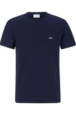 Lacoste Regular Fit T-Shirt Rundhals Navy,Einfarbig