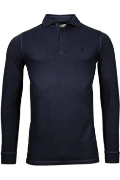 Thomas Maine Tailored Fit Poloshirt Navy, Einfarbig